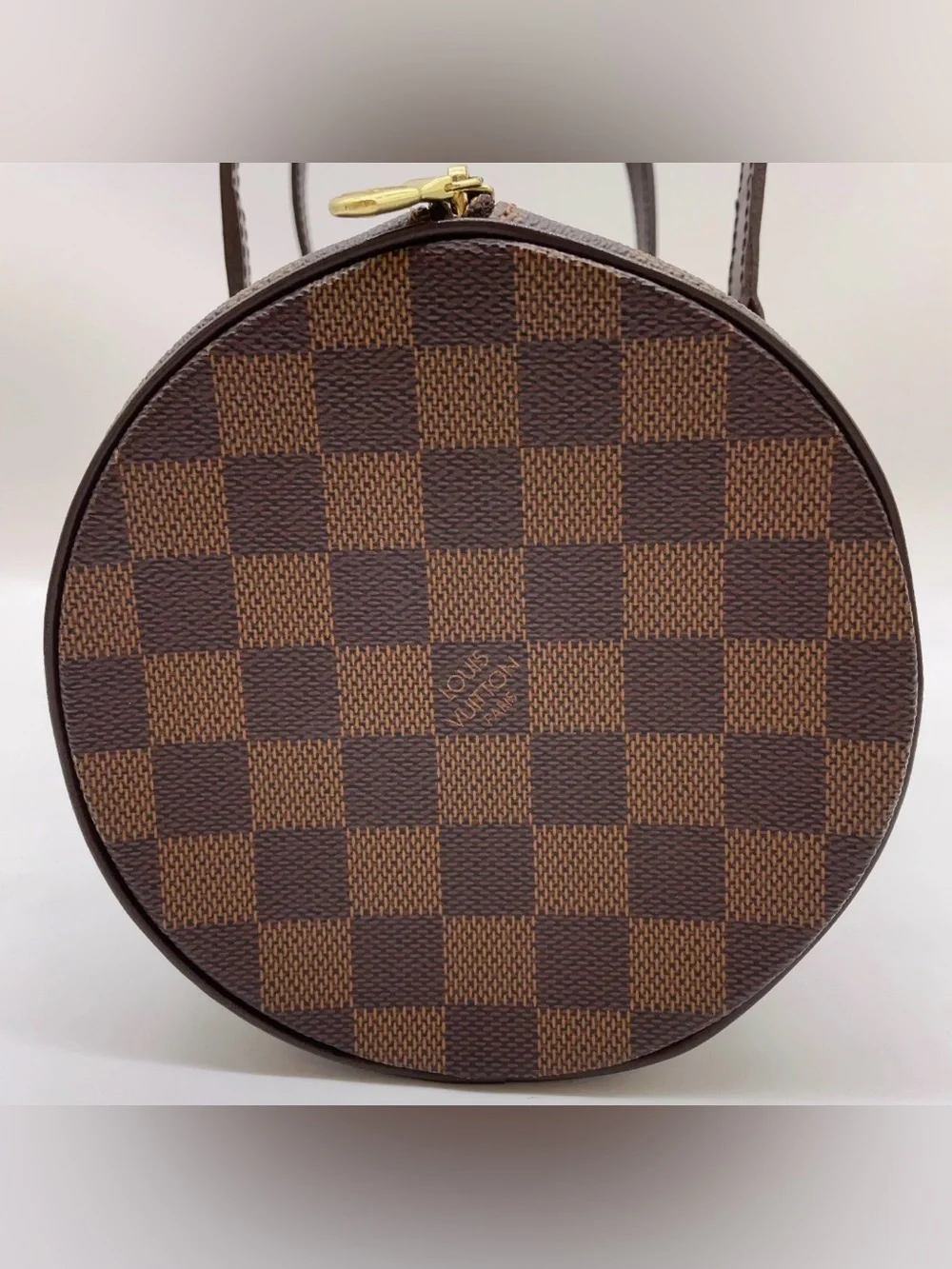 Louis Vuitton Brown Damier Ebene Mini Papillon Satchel with Pouch